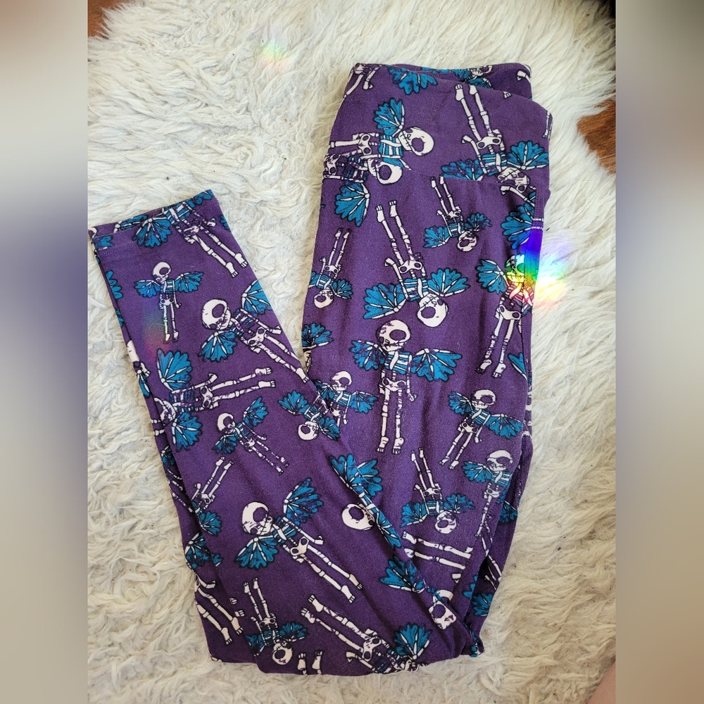 Lularoe Skeleton Fairy Leggings One Size